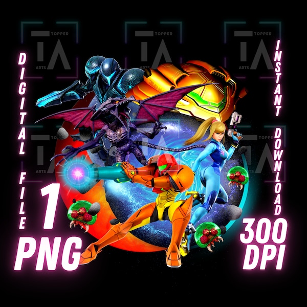 Samus PNG, Smash Bros Clipart, Transparent Image, Printable Metroid Samus, Digital file, Instant Download, Metroid Prime Samus Aran Suit