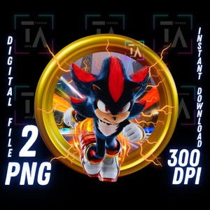 Shadow The Hedgehog PNG Shadow Clipart Printable Image Shadow Printable Transparent Image Shadow Cricut digital file shadow instant download