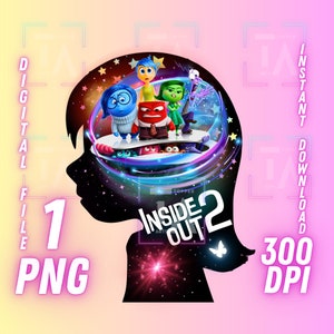 Inside Out 2 png, inside out shirt, High Quality Cricut sticker Instant Download Digital File Printable Image inside out movie, transparent
