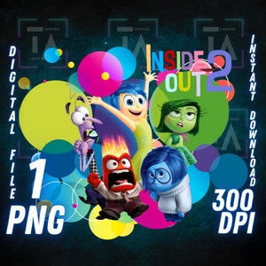 Inside Out 2 png, inside out shirt, High Quality Cricut sticker Instant Download Digital File Printable Image inside out movie, transparent