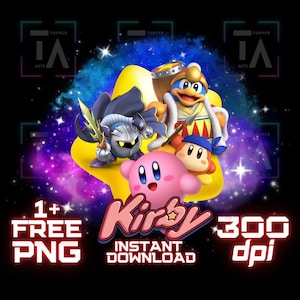 Kirbys Dreamland PNG Cricut T-shirt Kids jongens Sweatshirt sublimatie Sticker clip art transparante afbeelding afdrukbare digitale instant download