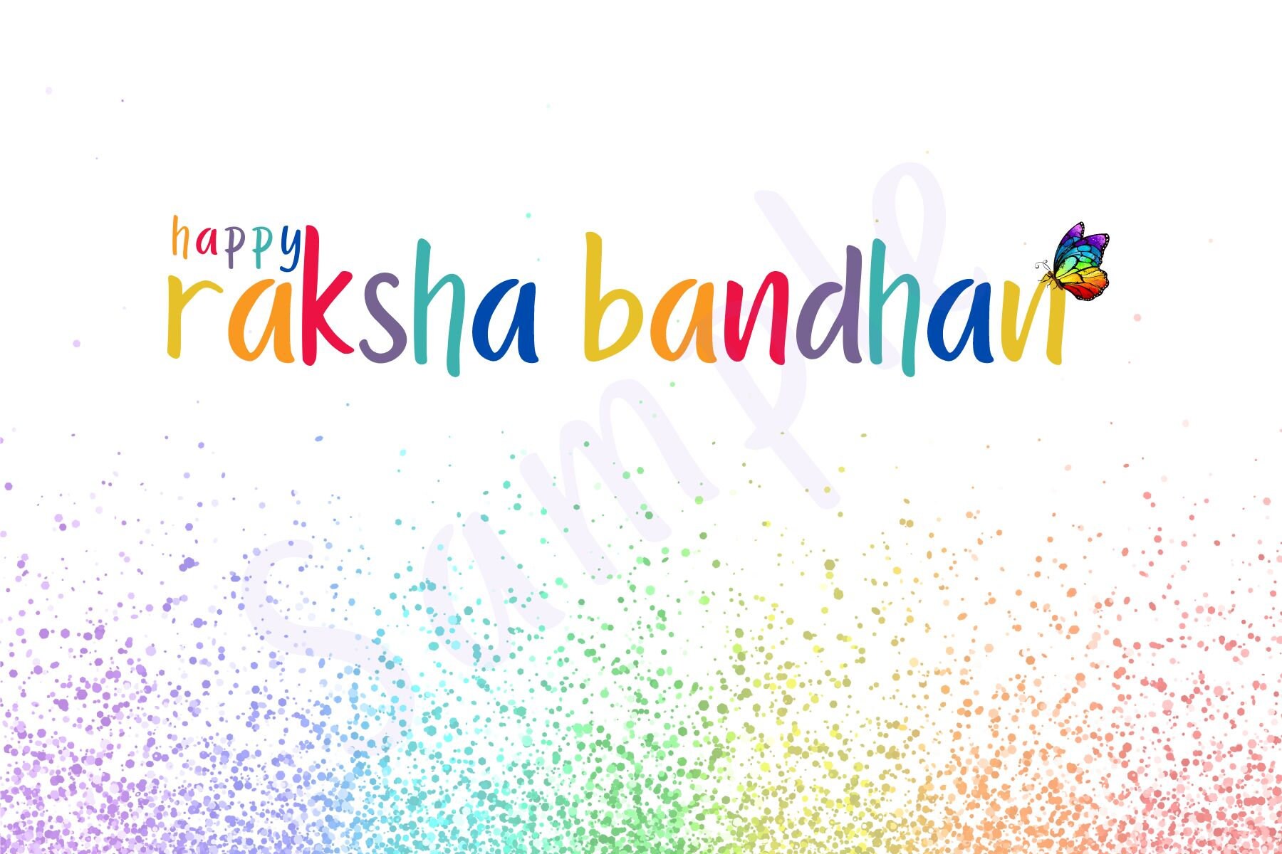 Colorful Raksha Bandhan Printable Card Instant Download PDF Indian ...