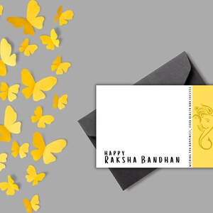 Ganesh Raksha Bandhan Druckbare Karte | Sofortiger Download PDF | Indian Brother's Day Karte | Digitaler Download PDF | 4X6 Blanko Grußkarte
