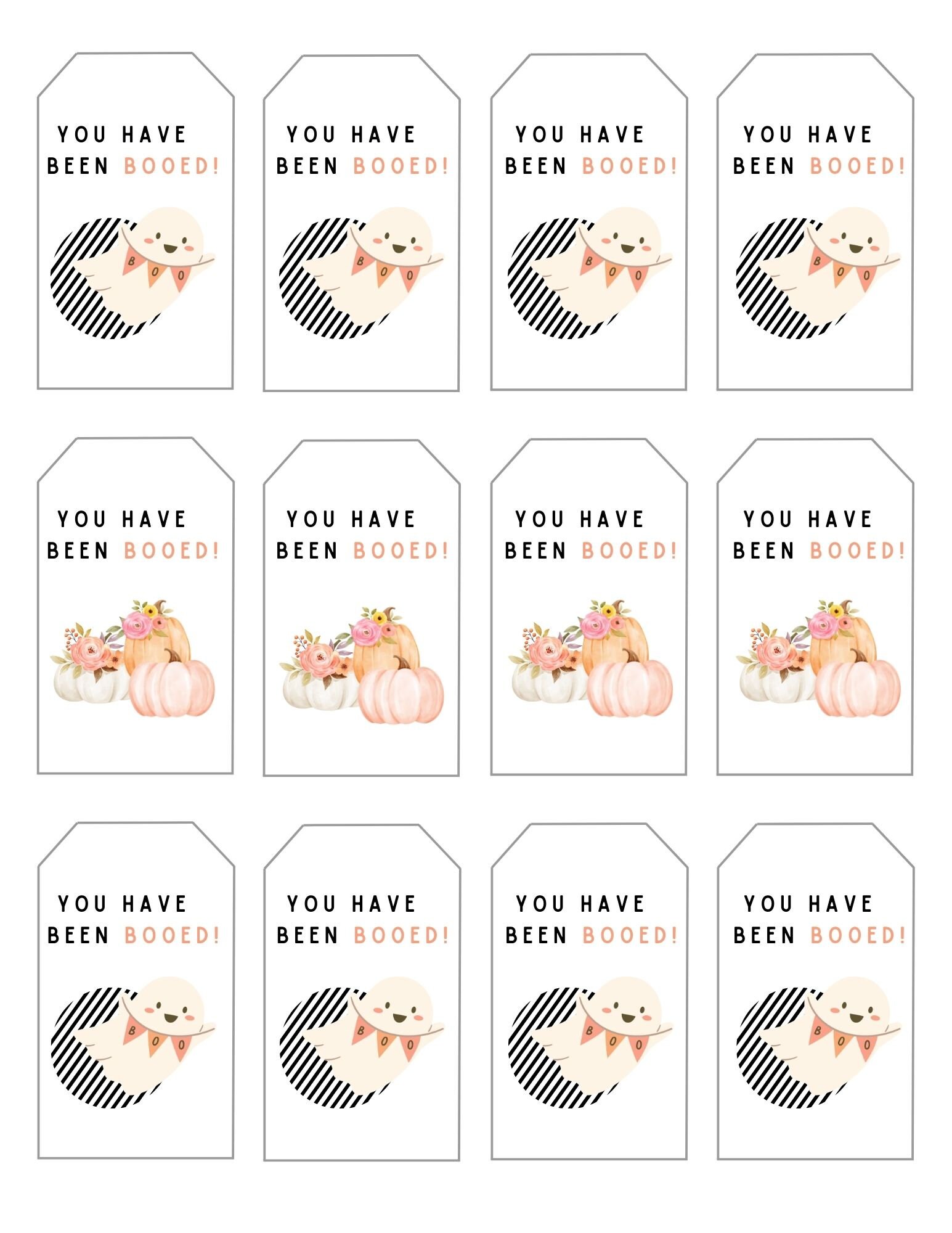 You've Been Booed Printable Instruction Sheet | Instant Digital ...