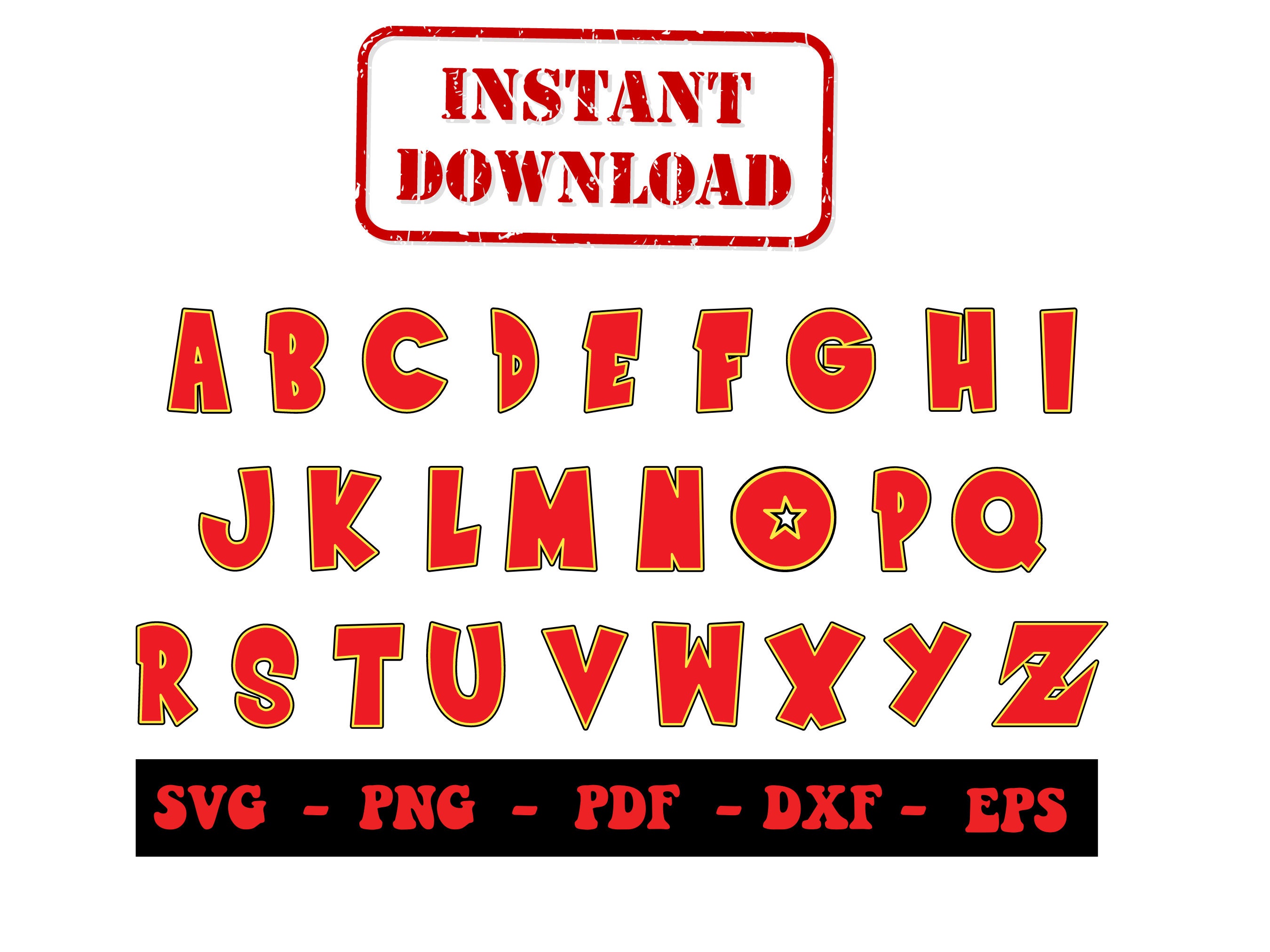 Anime Font SVG, Anime Alphabet, Svg Fonts, School Font, Digital ...