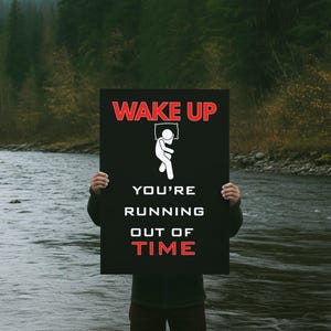 Wake Up Motivational Poster: Gym & Office Inspiration