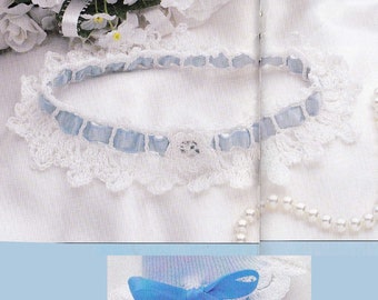 Crochet Garter Pattern: Bridal or Prom Leg Garter (Digital Download)
