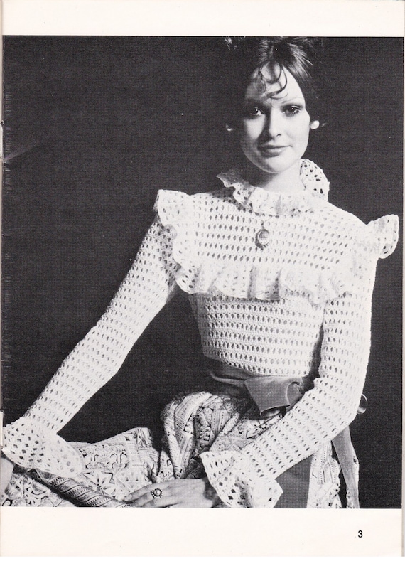 Vintage Crochet Top Pattern | Crochet Victorian Shirt