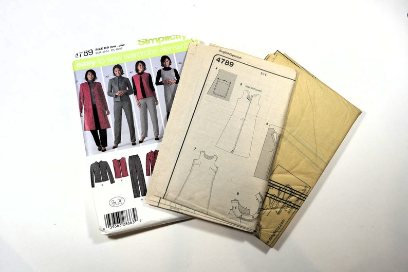 Simplicity Sewing Pattern 47889: Misses Vest, Jumper, Pants, Jacket ...