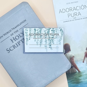 JW Pure Worship 2025 Convention Name Badge (VINE) - Printable Watercolor Designs Regional (ENGLISH badge)