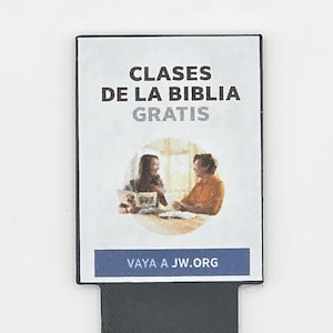 DISPLAY Card - Clases de la Biblia | JW Literature Cart, pioneer, international, special convention, service, baptism