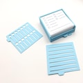 Sticky Note Holder with 4 Stencils – Desk Organizer for Post-It Notes