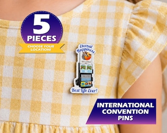 Eternal Happiness Acrylic Pins – JW International Convention (x5pcs), Ministry JW Gifts 2026