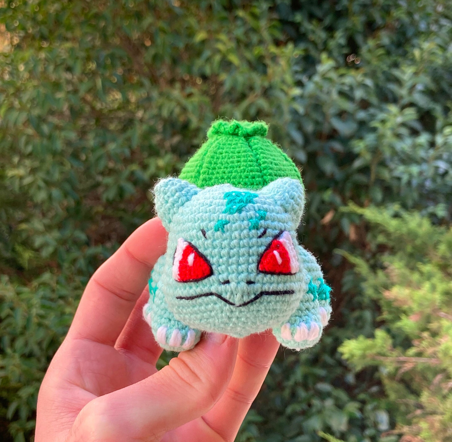 Bulbasaur Amigurumi, Pokemon Bulbasaur Amigurumi Doll, Pokemon