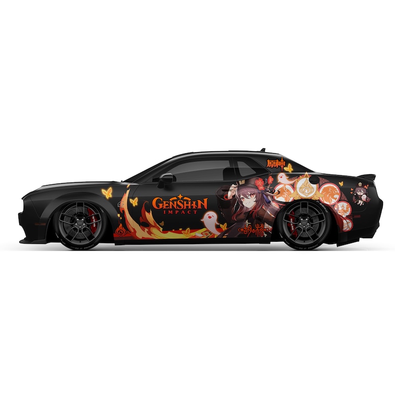 Buy Genshin Impact Hu Tao Car Sides Wraps ITASHA Anime Stickers Decals