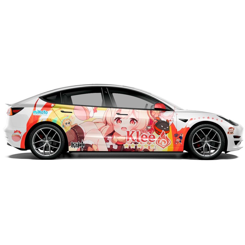 Custom Anime Rims Genshin Impact Klee Car Wrap: Custom ITASHA Decals - Etsy