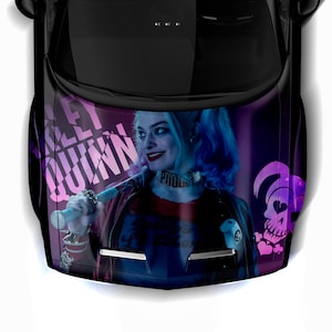 Antihero Joker Car Hood Wraps 28 Dark Series ITASHA American Comics Stickers Decals Made with Top Vinyl Fit with Any Cars Support Custom
