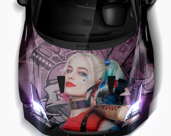 Antihero Joker Car Hood Wraps 27 Dark Series ITASHA American Comics Aufkleber Abziehbilder mit Top Vinyl Fit mit jedem Auto Support Custom