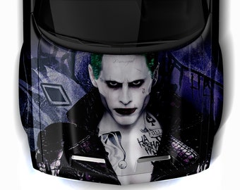 Joker Car Hood Wrap, Antihero American Comics Vinyl Decal