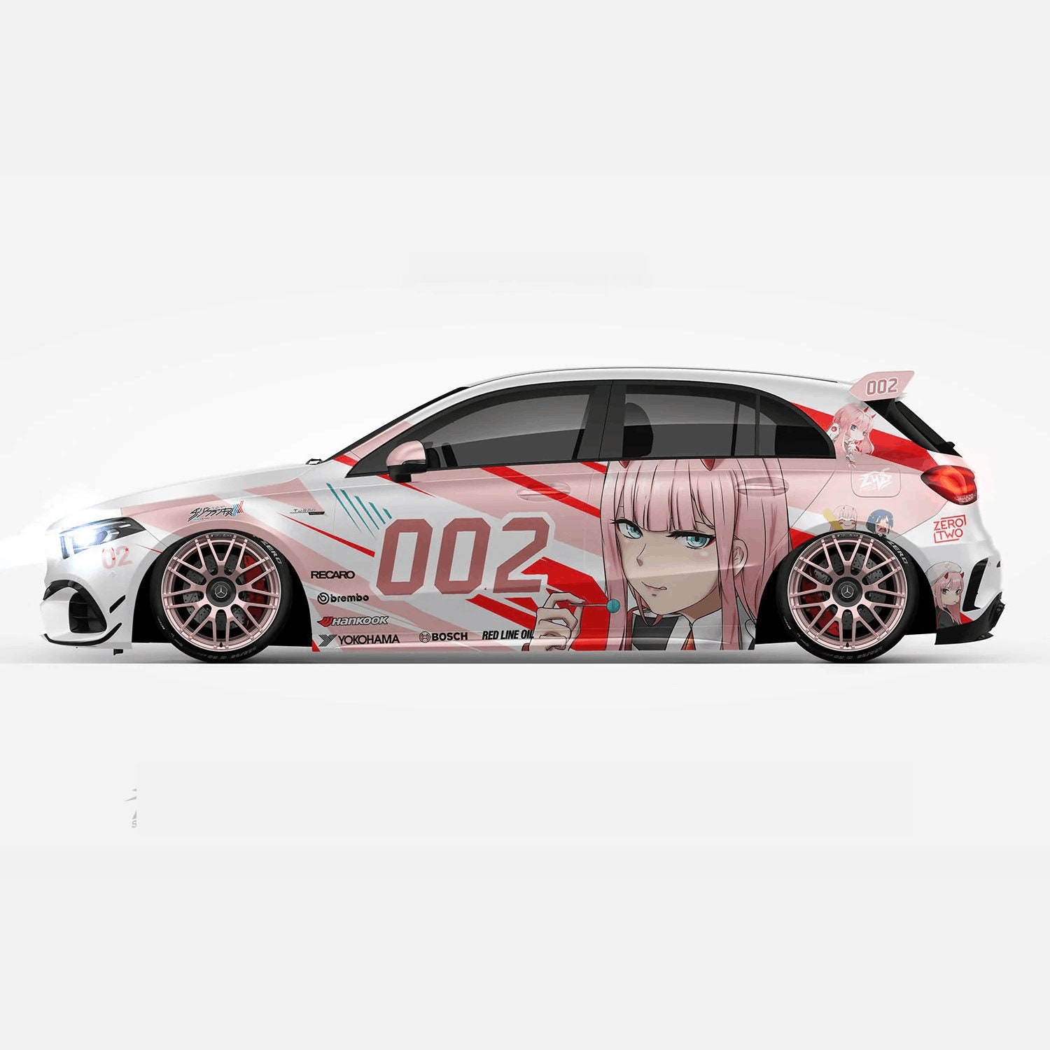 Zero Two Darling in the Franxx Both Sides Car Wrap ITASHA