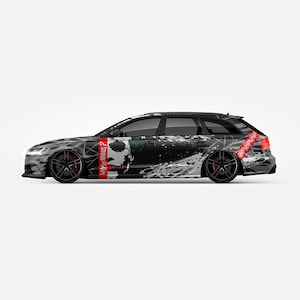 Antihero Joker Car Both Sides Wrap 63 Dark Series ITASHA American Comics Stickers Decal Made with Top Vinyl Fit with Any Cars Support Custom