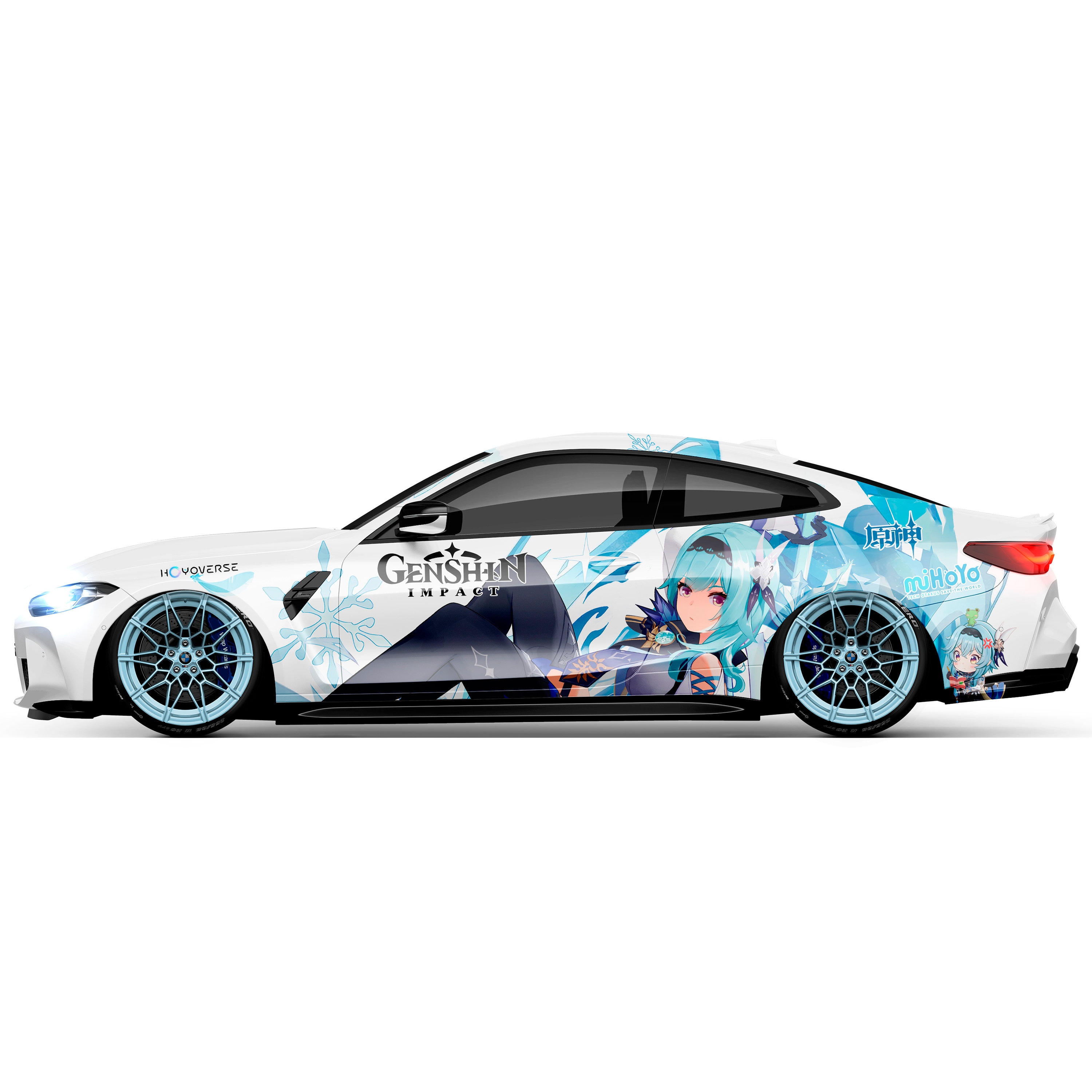 Anime ITASHA Japanese Girl Car Wrap Door Side Stickers Decal Fit With –  BDSDart