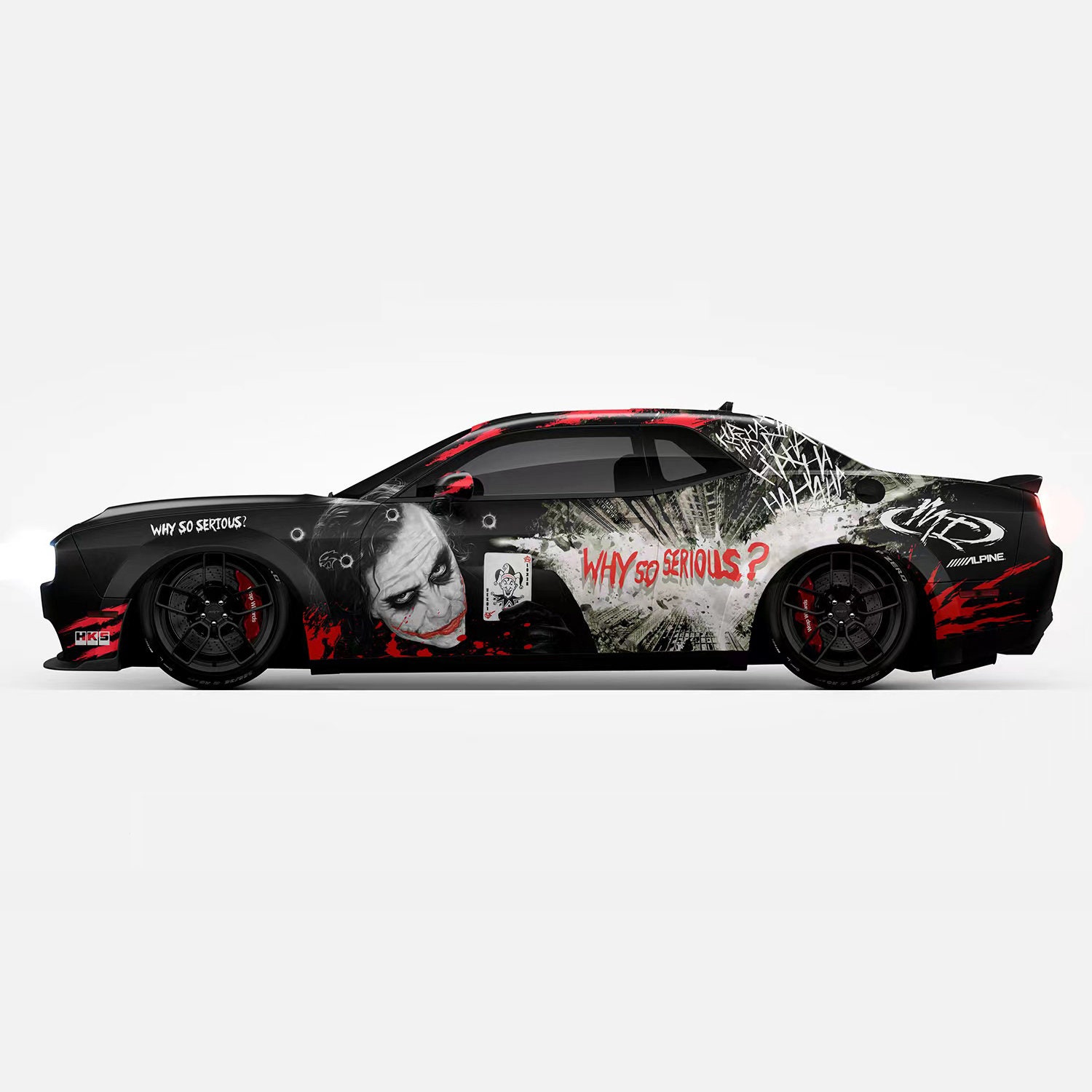 Antihero Joker Car Hood Wraps 54 Dark Series ITASHA American