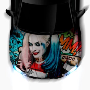 Antihero Joker Car Hood Wraps 30 Dark Series ITASHA American Comics Stickers Decals Made with Top Vinyl Fit with Any Cars Support Custom