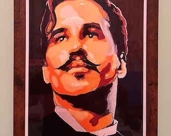 11x14 Framed Doc Holliday Tombstone Fan Art Giclee Print