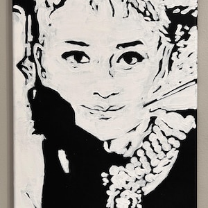 12x24 Breakfast at Tiffany’s Acrylic Painting