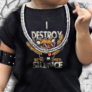Infant/Toddler I Destroy Silence Tiger Bodysuit/T-Shirt