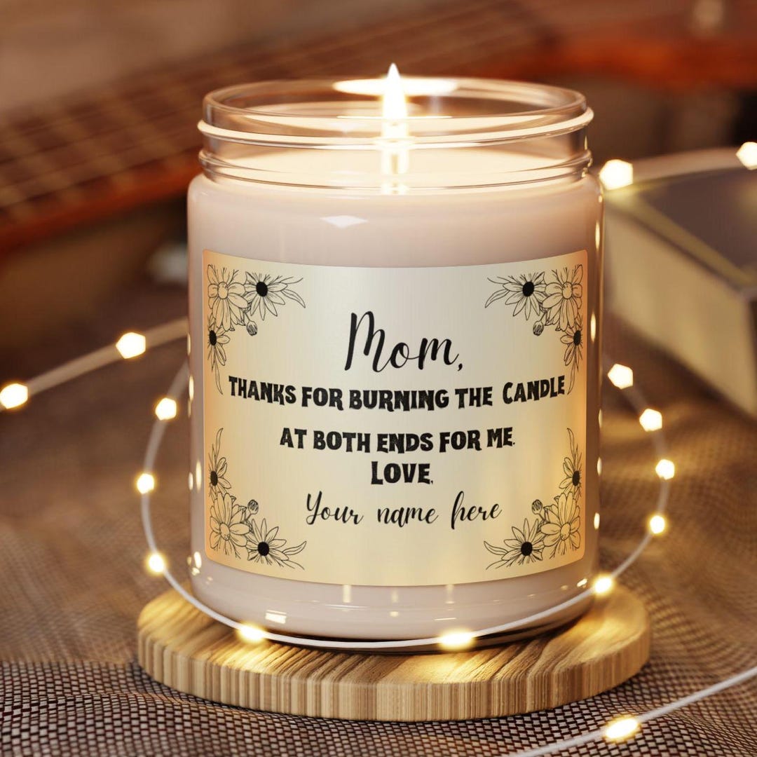 Best Mom Ever, Mom Candle for Birthday, , Gift for Mom. Thank You to ...