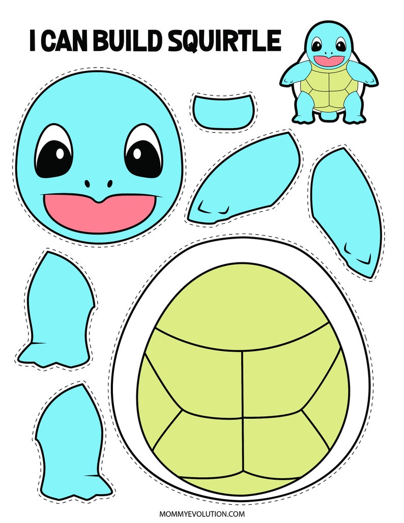 Pokemon Printable Crafts Color Cut And Paste Activity For Etsy Pokemon Printable Crafts Color Cut And Paste Activity For Etsy