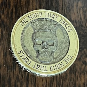 Hand that Gives Coin, Customizable Dungeons and Dragons Coin, DnD Coin Gift for Players & DM