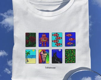 Windows XP Solitaire Shirt, Gamer Shirt, 90s Retro Tech Gift, 90s 2000s Nostalgia, Vintage Y2K Clothing, 90s TShirt, Playing Cards, Funny