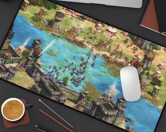 Age of Empires-muismat | 3 maten | 90s jaren 2000 nostalgiecadeau, jaren 90 mousepad, gaming desk-muismat, muismat, AoE RTS Game Room Decor