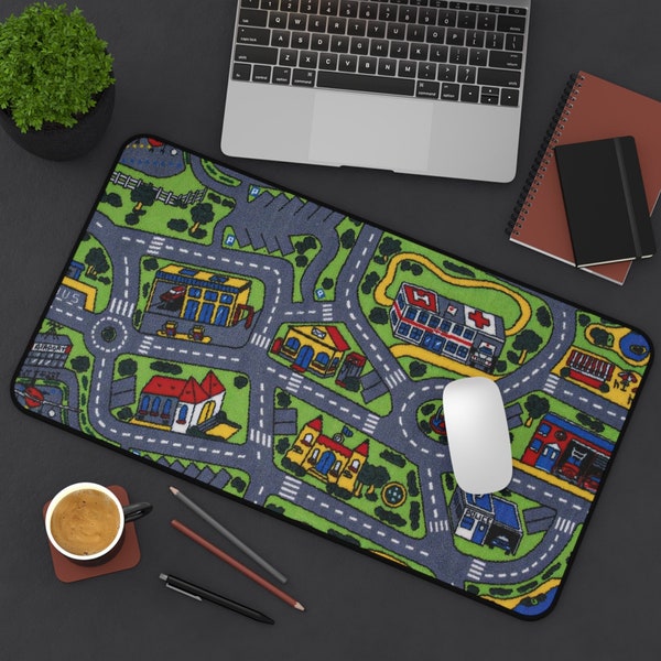 City Carpet Nostalgia Mousepad | 3 Sizes | 90s 2000s Nostalgia Gift, 90s Mousepad, Gaming Mousepad, Keyboard Mat, Mouse Mat, Office Decor