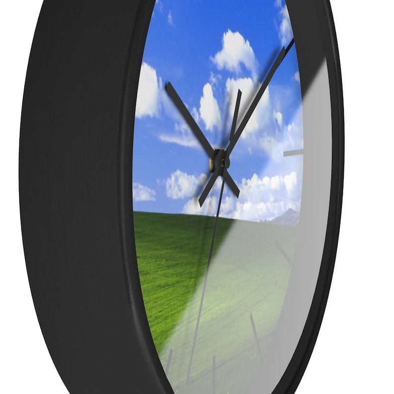 Bliss Windows XP Wall Clock, Art Wall Decor Decor, House Gift, 90s ...