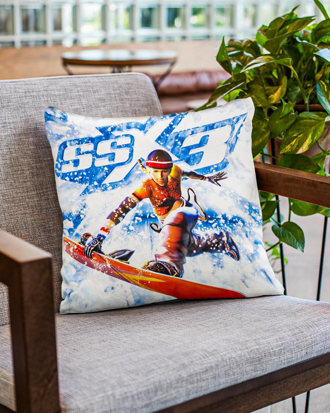 枕 JUNK. SSX 3 Pillow, SSX Tricky, Video Game Pillow, Gaming Room Decor