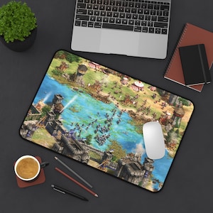Age of Empires Mousepad | 3 Sizes | 90s 2000s Nostalgia Gift, 90s Mousepad, Gaming Desk Mousepad, Mouse Mat, AoE RTS Game Room Decor 12" × 18"