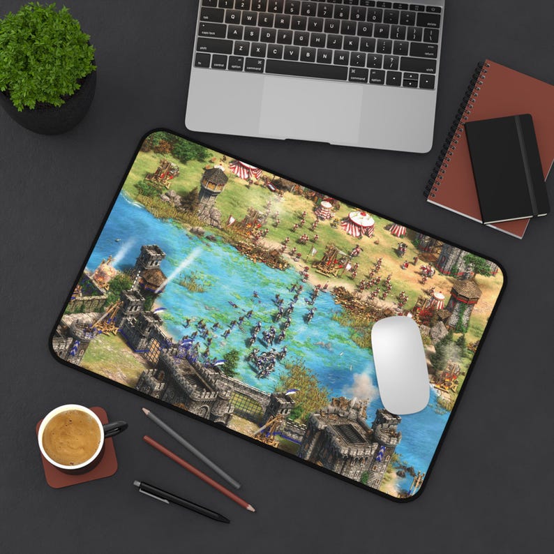 Age of Empires Mousepad | 3 Sizes | 90s 2000s Nostalgia Gift, 90s Mousepad, Gaming Desk Mousepad, Mouse Mat, AoE RTS Game Room Decor 12" × 18"