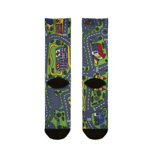 City Carpet Nostalgia Socks, 90s Nostalgia, 2000s Nostalgia Gift, Nostalgia Lovers, Car City Rug, Groomsmen Gifts, Funny Socks, Unique Gifts image 3