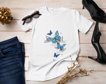 Butterfly Shirt, Minimalist Shirt, Shirt for Women,  Butterfly Tee, Gift for Her, Boho Shirt