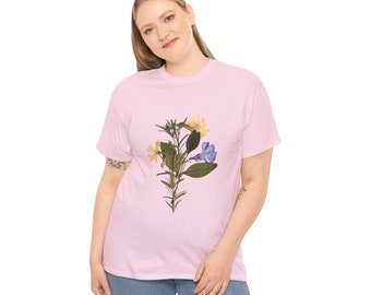Floral Shirt, Summer Shirt, Flower Shirt,  Gift for Her, Best Friend Gift, Spring Flower Shirt, Wild Flower Shirt for Women