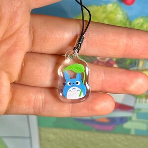 Acrylic Phone Charms: Ghibli Inspired, Jiji, Calcifer, Soot Sprite, Totoro, Studio Ghibli, Spirited Away Blue Totoro (New!)