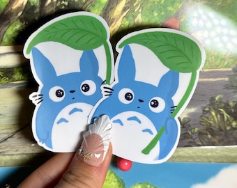 Pegatina de vinilo de Totoro Azul / Studio Ghibli Anime, resistente al agua