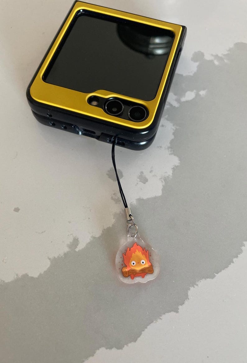 Acrylic Phone Charms: Ghibli Inspired, Jiji, Calcifer, Soot Sprite, Totoro, Studio Ghibli, Spirited Away image 13