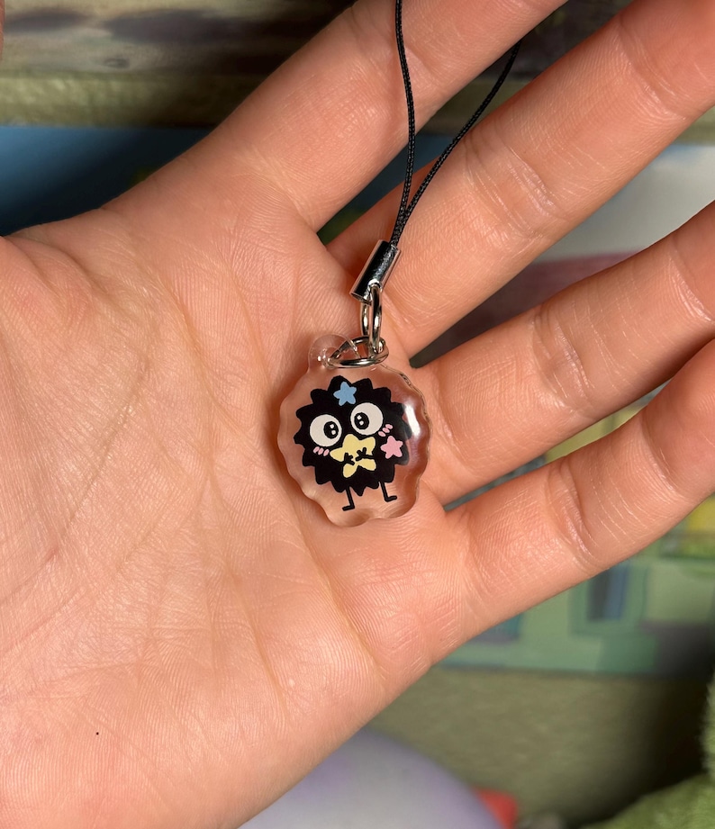 Acrylic Phone Charms: Ghibli Inspired, Jiji, Calcifer, Soot Sprite, Totoro, Studio Ghibli, Spirited Away image 14