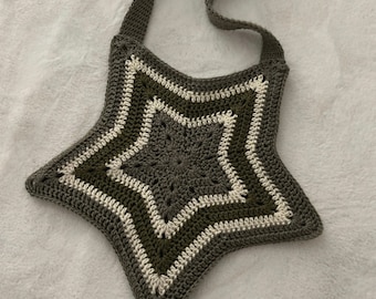 Crochet Star Tote Bag