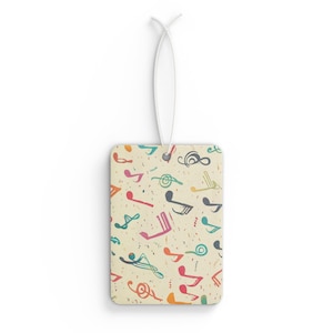 Playful Patterned Car Air Freshener - Car Decor, Gift for Drivers, Unique Car Accessory, Colorful Vehicle Air Freshener